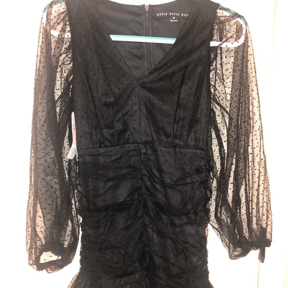 Black Ruffle Dress new with tags